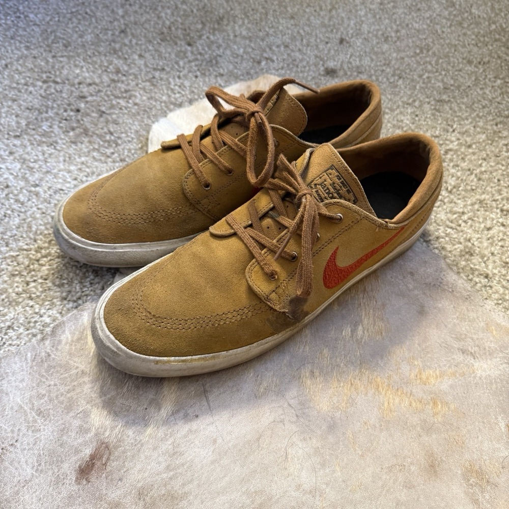 Nike Zoom Air‎ Stefan Janoski AQ7475-204 Men's 11.5 Red Swoosh Skateboard Shoes
